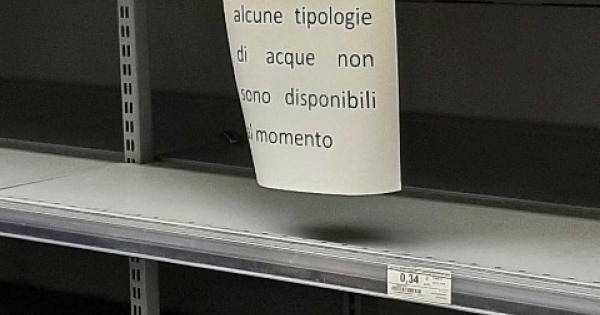 Co2 introvabile,in Liguria manca l’acqua gasata dagli scaffali dei negozi